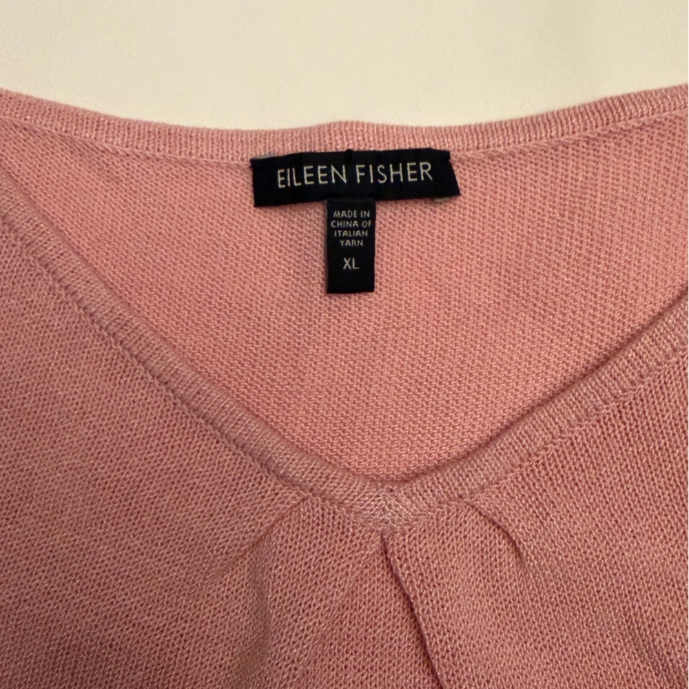Eileen Fisher - Women’s Soft Pink Camisole - Sleeveless Top - Size XL